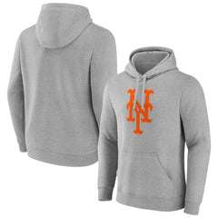 New York Mets Official Logo Fitted Pullover Hoodie Clearance