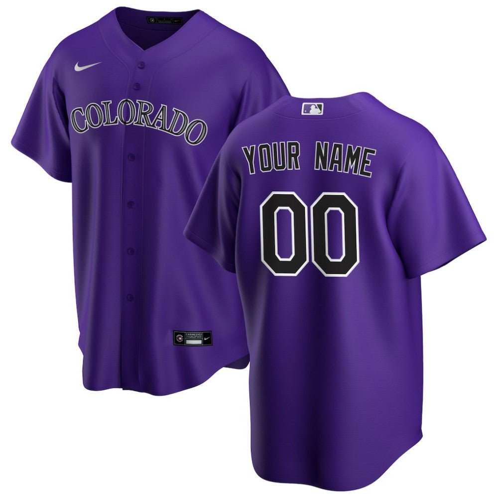 Colorado Rockies Nike Alternate Replica Custom Jersey discount