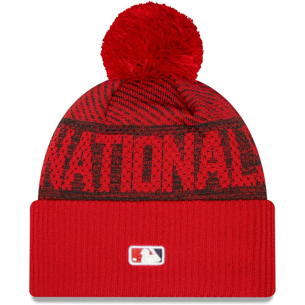 Washington Nationals New Era Authentic Collection Sport Cuffed Knit Hat with Pom Clearance