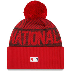 Washington Nationals New Era Authentic Collection Sport Cuffed Knit Hat with Pom Clearance