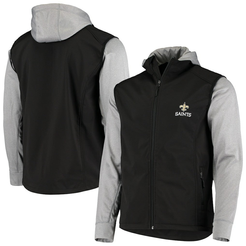 New Orleans Saints Dunbrooke Alpha Full-Zip Jacket Black/Gray - NFL