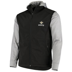 New Orleans Saints Dunbrooke Alpha Full-Zip Jacket Black/Gray - NFL