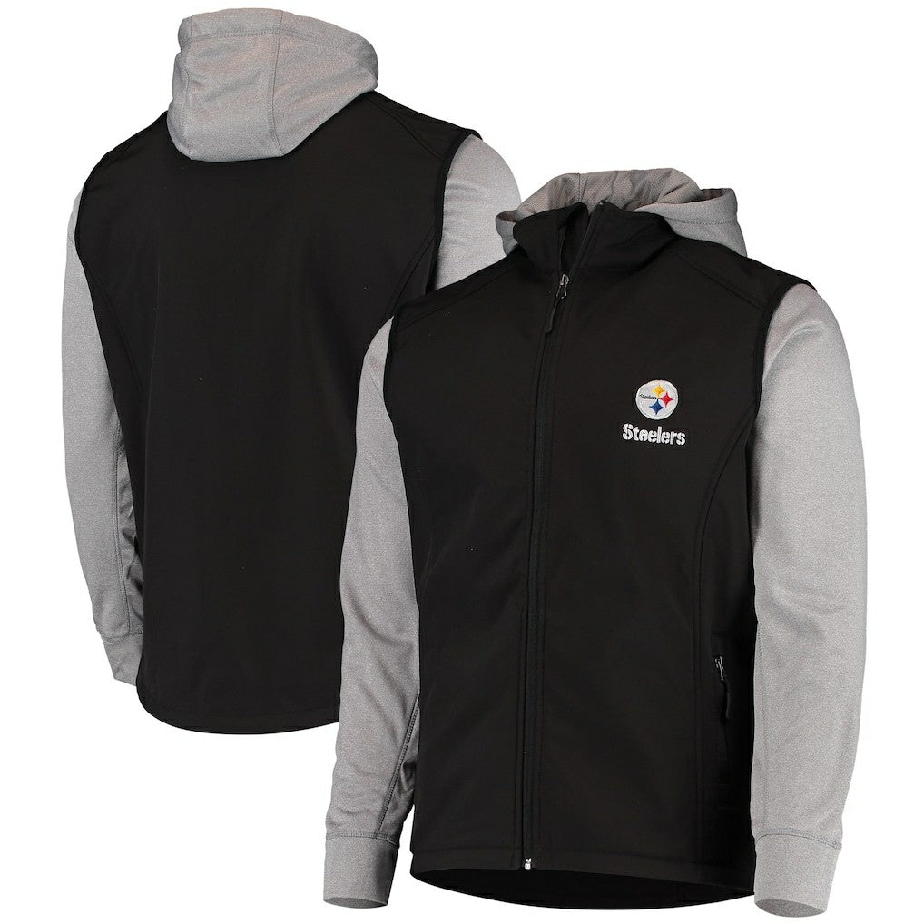 Pittsburgh Steelers Dunbrooke Alpha Full-Zip Jacket Black/Gray - NFL
