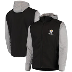 Pittsburgh Steelers Dunbrooke Alpha Full-Zip Jacket Black/Gray - NFL