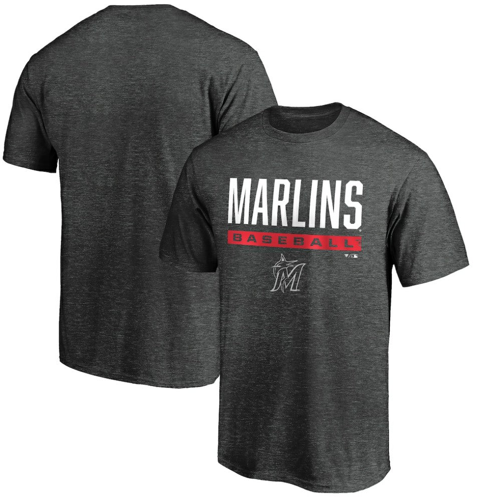 Miami Marlins Win Stripe Logo T-Shirt II Clearance