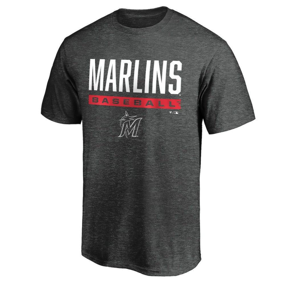 Miami Marlins Win Stripe Logo T-Shirt II Clearance