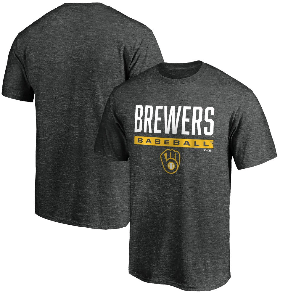 Milwaukee Brewers Win Stripe Logo T-Shirt Sale