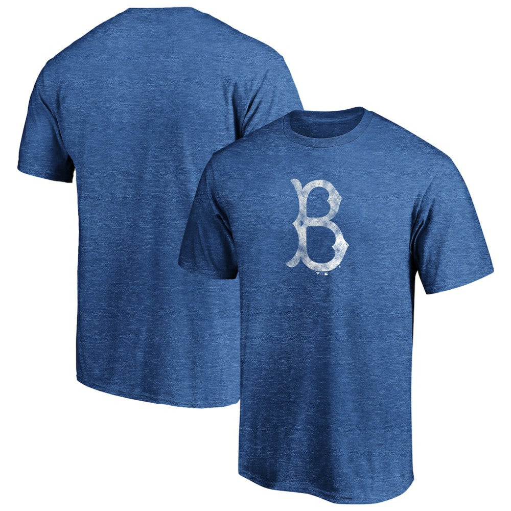 Brooklyn Dodgers Cooperstown Collection True Classics Throwback Logo Tri-Blend T-Shirt Sale
