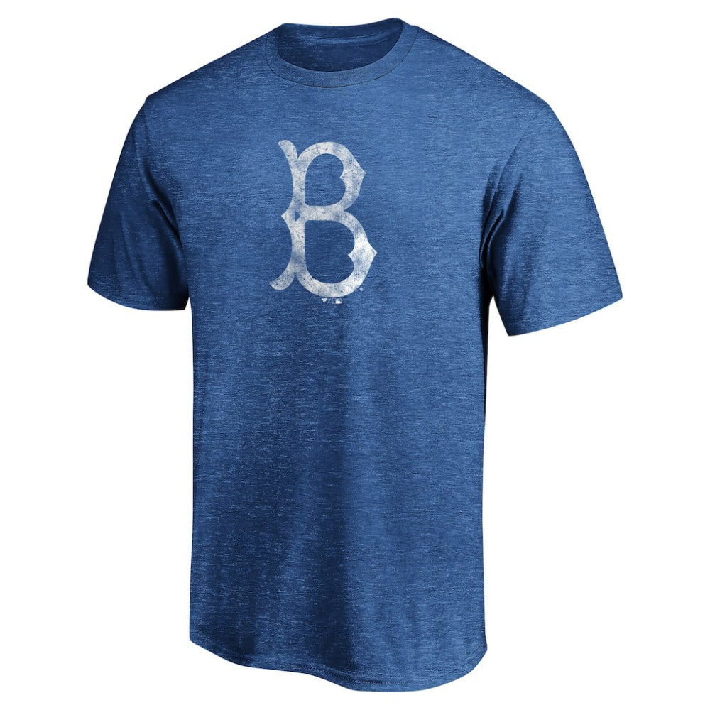 Brooklyn Dodgers Cooperstown Collection True Classics Throwback Logo Tri-Blend T-Shirt Sale
