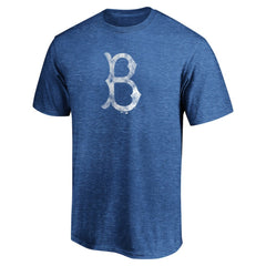 Brooklyn Dodgers Cooperstown Collection True Classics Throwback Logo Tri-Blend T-Shirt Sale