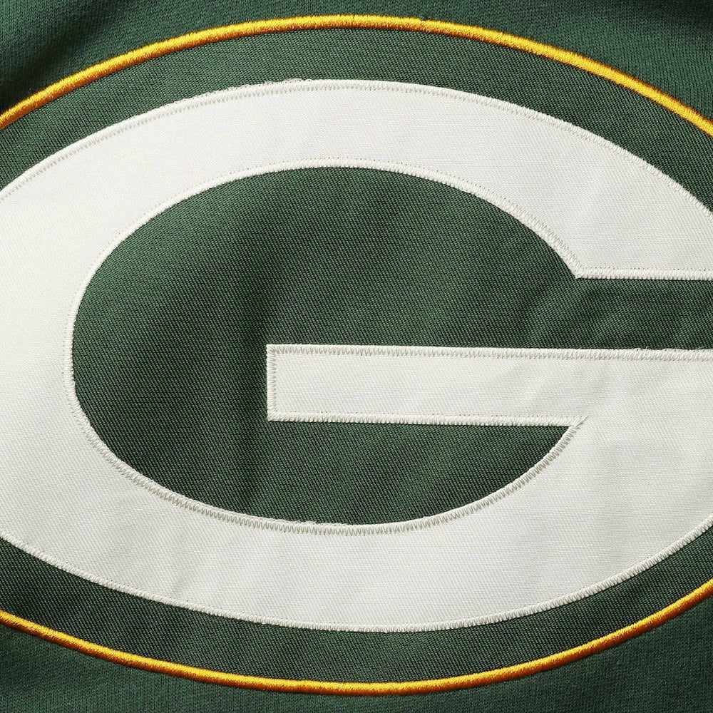 Green Bay Packers '47 Lacer V-Neck Pullover Hoodie Green/Gold - 47 brand
