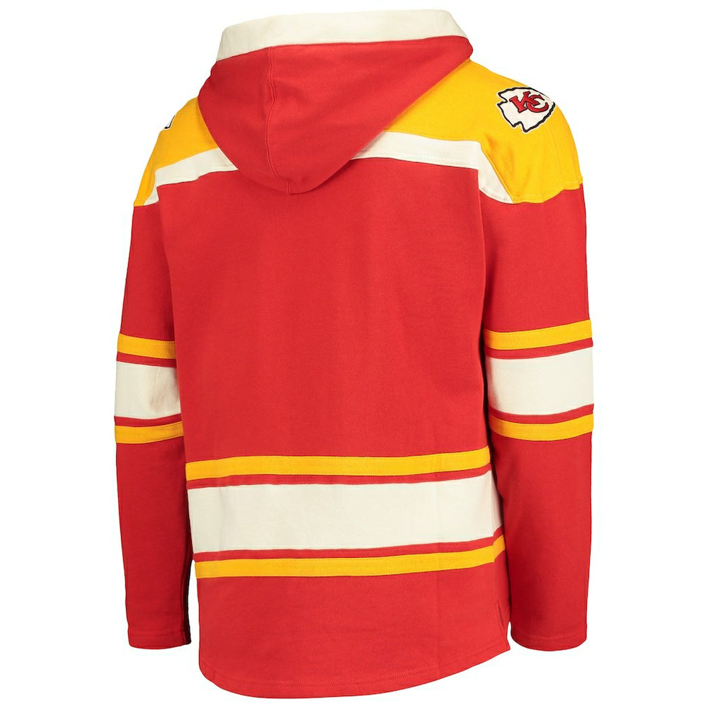 Kansas City Chiefs '47 Lacer V-Neck Pullover Hoodie Red/Gold - 47 brand