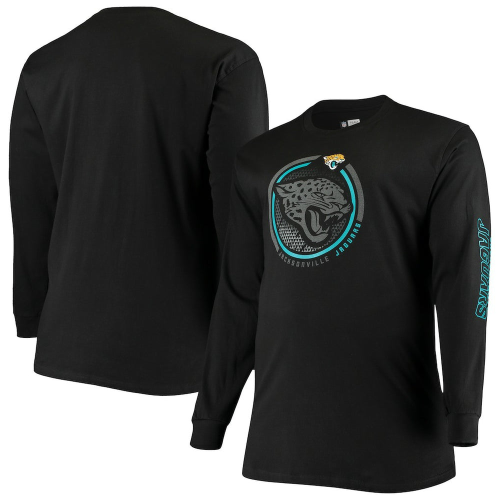 Jacksonville Jaguars Big & Tall Color Pop Long Sleeve T-Shirt Black - Fanatics