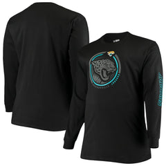 Jacksonville Jaguars Big & Tall Color Pop Long Sleeve T-Shirt Black - Fanatics