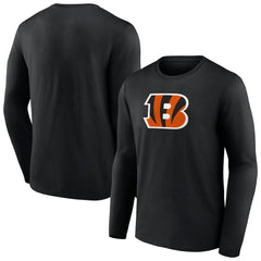 Cincinnati Bengals Primary Team Logo Long Sleeve T-Shirt Black - NFL