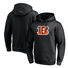 Cincinnati Bengals Primary Logo Fitted Pullover Hoodie Black - NFL