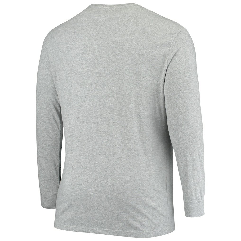 Cleveland Browns Big & Tall Practice Long Sleeve T-Shirt Heathered Gray - Fanatics