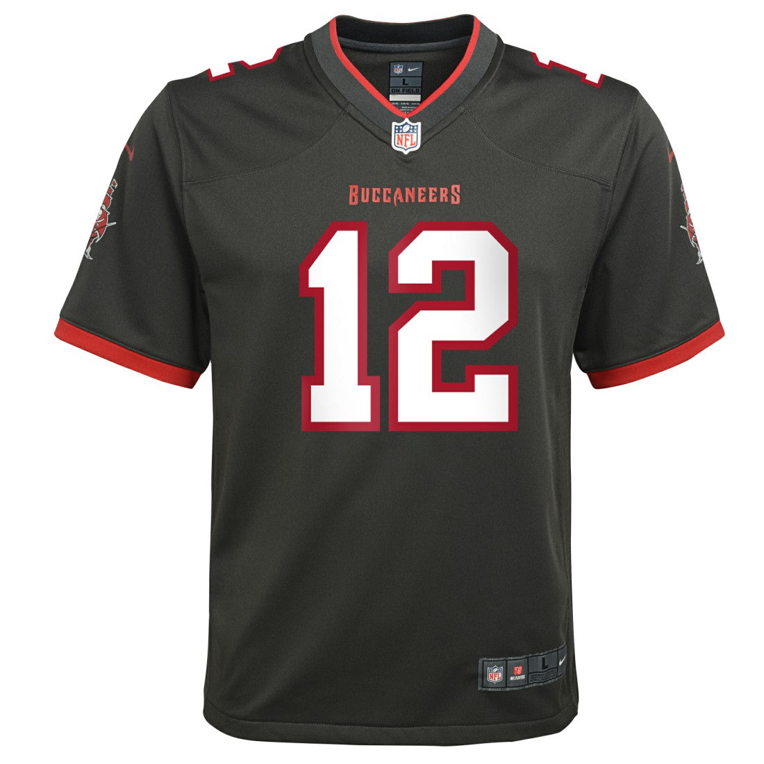 Tom Brady Tampa Bay Buccaneers Youth Alternate Game Jersey Pewter - Nike