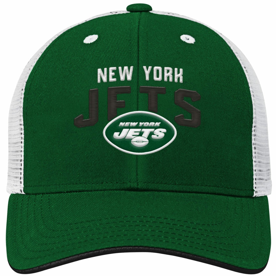 New York Jets Youth Core Lockup Adjustable Hat Green/White - NFL