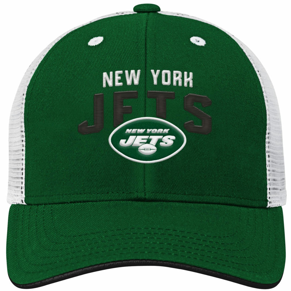 New York Jets Youth Core Lockup Adjustable Hat Green/White - NFL