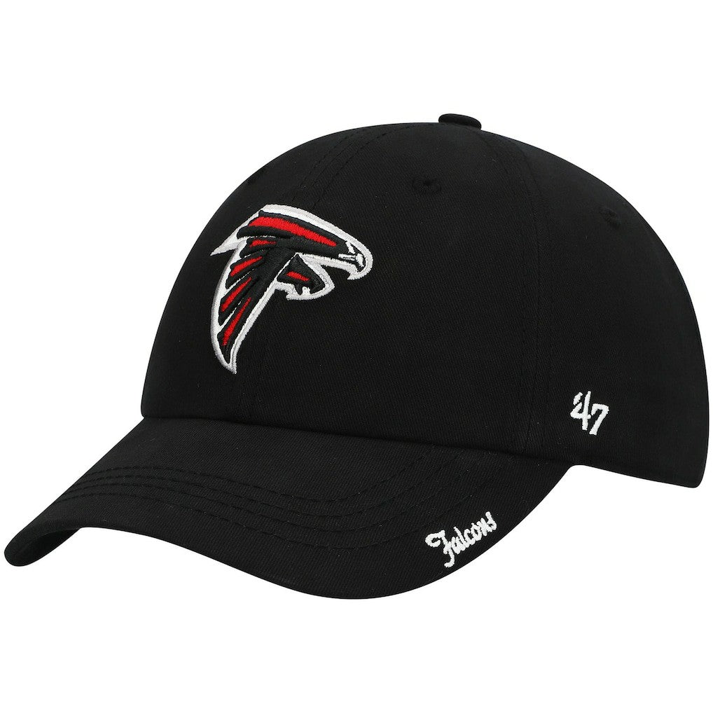 Atlanta Falcons '47 Women's Miata Clean Up Primary Adjustable Hat Black - 47 brand