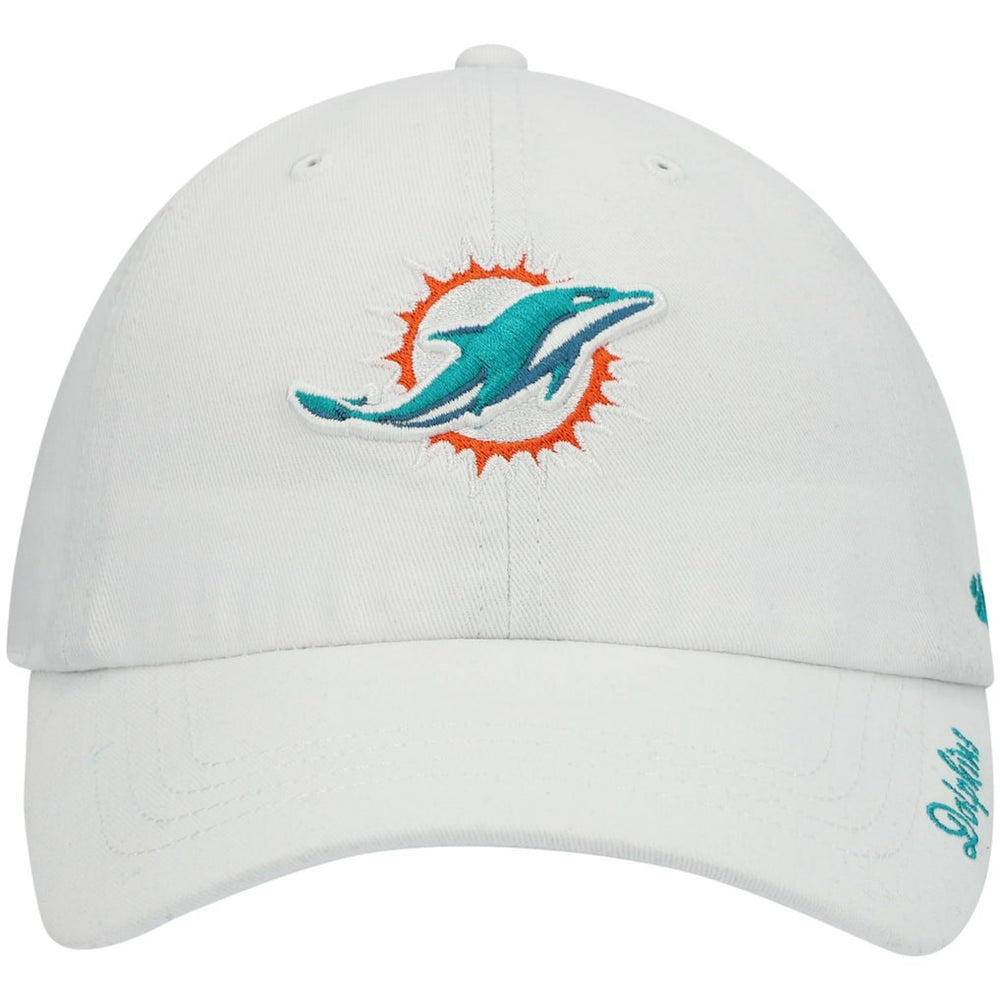 Miami Dolphins '47 Women's Miata Clean Up Logo Adjustable Hat White - 47 brand