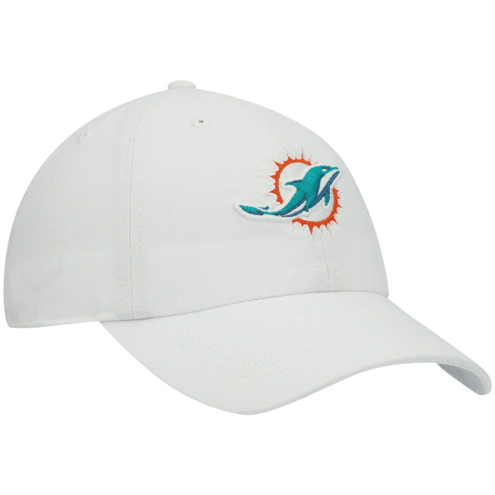 Miami Dolphins '47 Women's Miata Clean Up Logo Adjustable Hat White - 47 brand