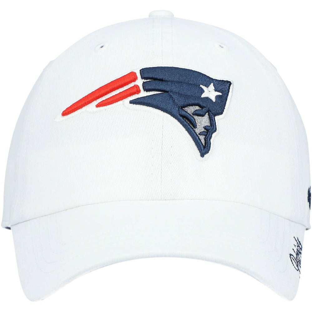 New England Patriots '47 Women's Miata Clean Up Logo Adjustable Hat White - 47 brand