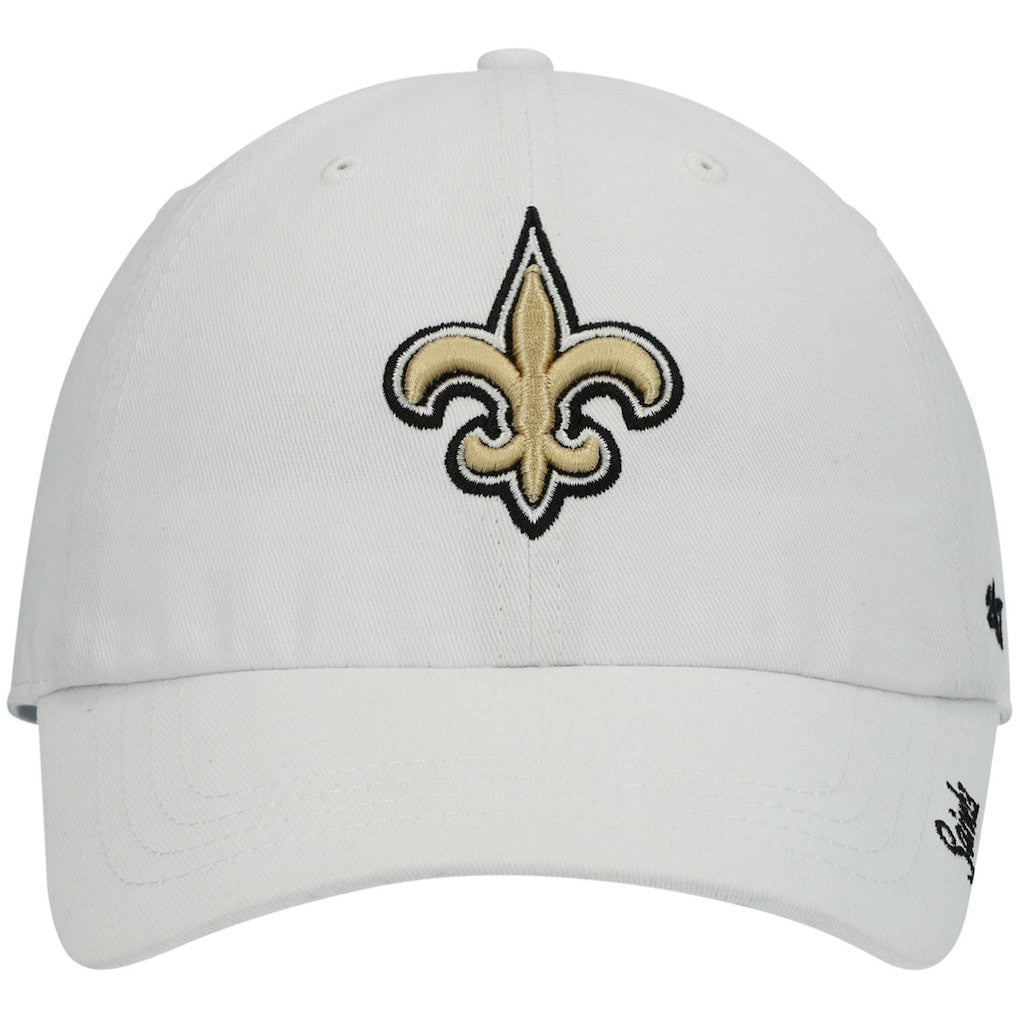 New Orleans Saints '47 Women's Miata Clean Up Logo Adjustable Hat White - 47 brand