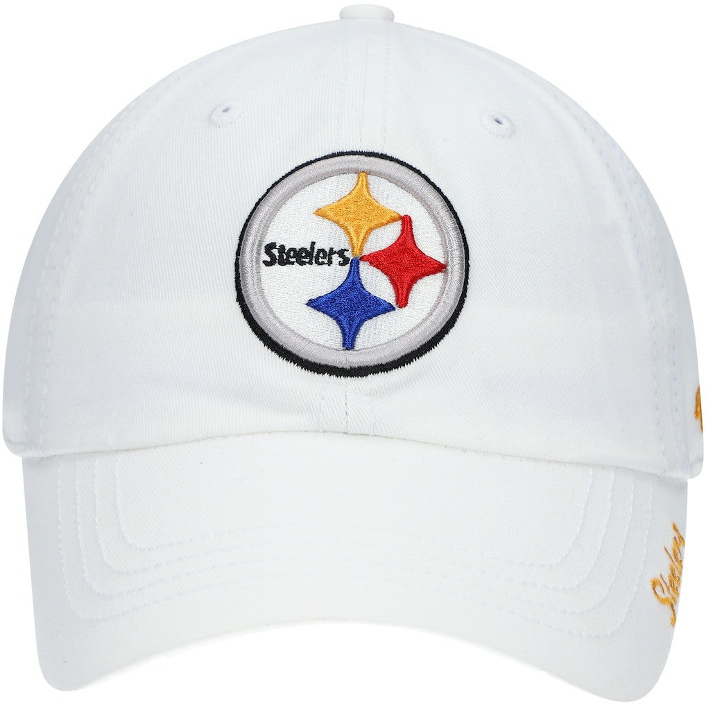 Pittsburgh Steelers '47 Women's Miata Clean Up Logo Adjustable Hat White - 47 brand