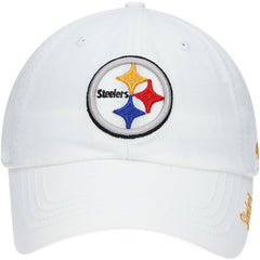 Pittsburgh Steelers '47 Women's Miata Clean Up Logo Adjustable Hat White - 47 brand