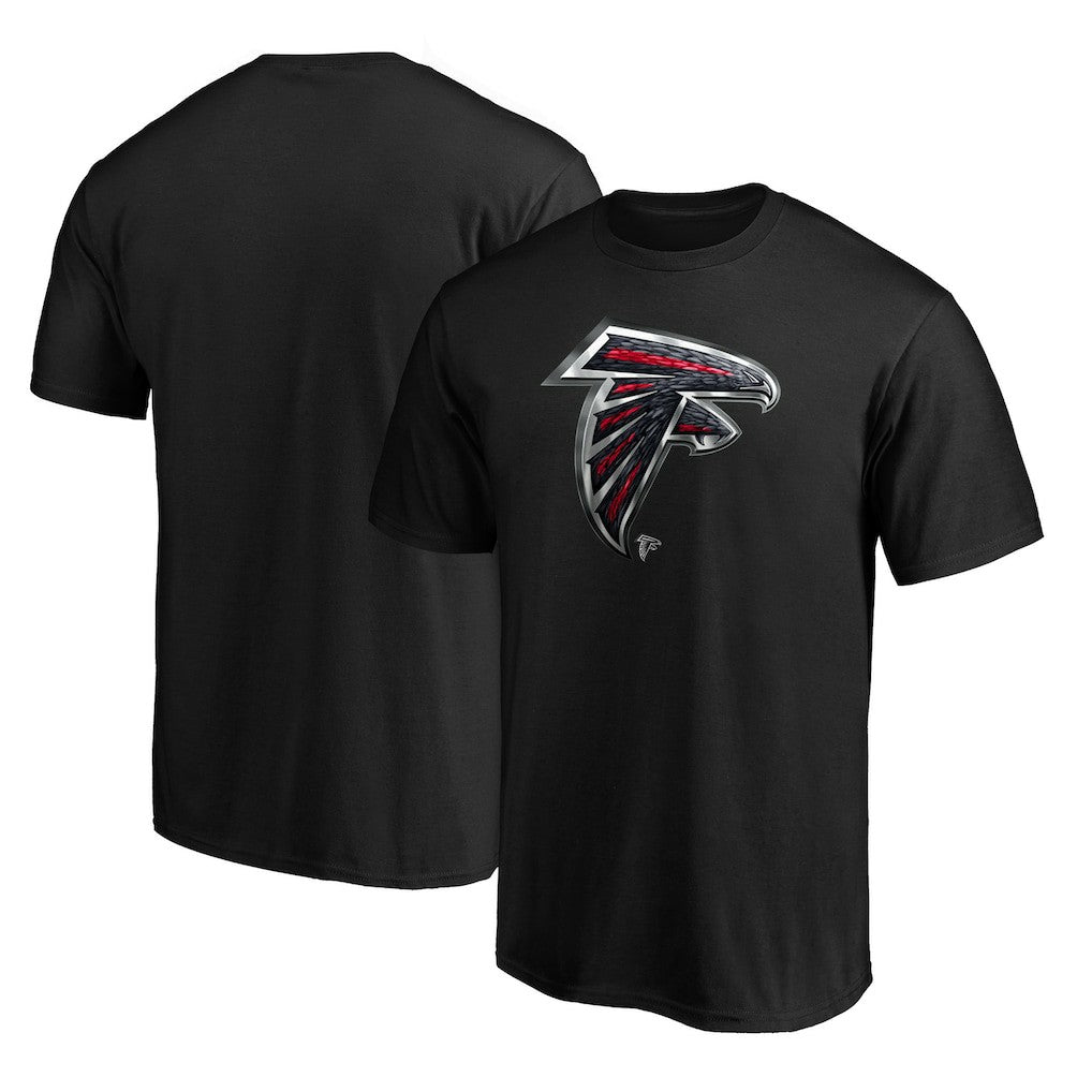 Atlanta Falcons Midnight Mascot Team Logo T-Shirt Black - NFL