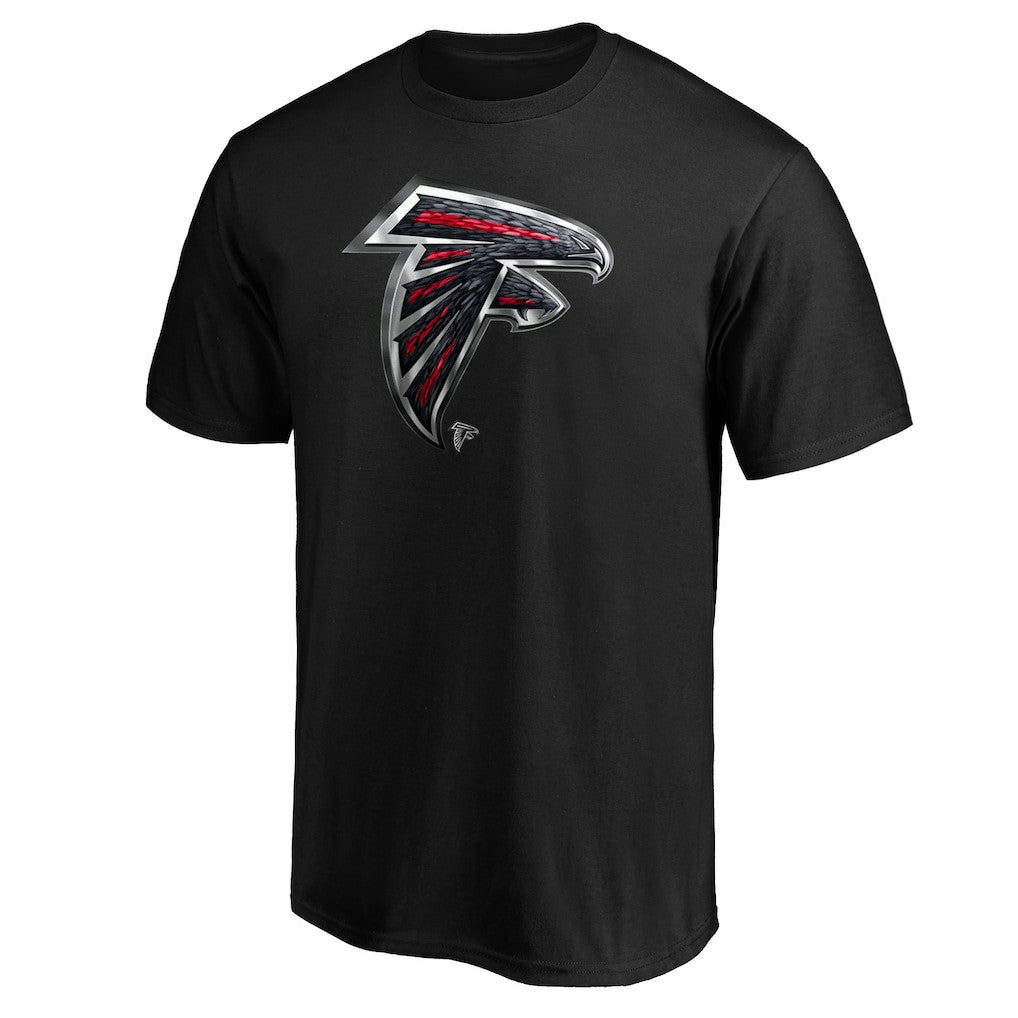 Atlanta Falcons Midnight Mascot Team Logo T-Shirt Black - NFL