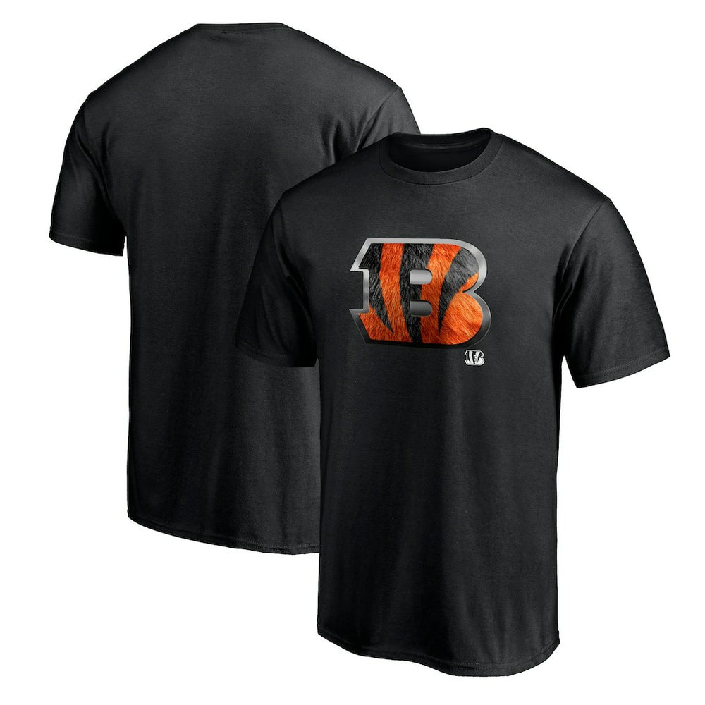 Cincinnati Bengals Midnight Mascot Team Logo T-Shirt Black - NFL