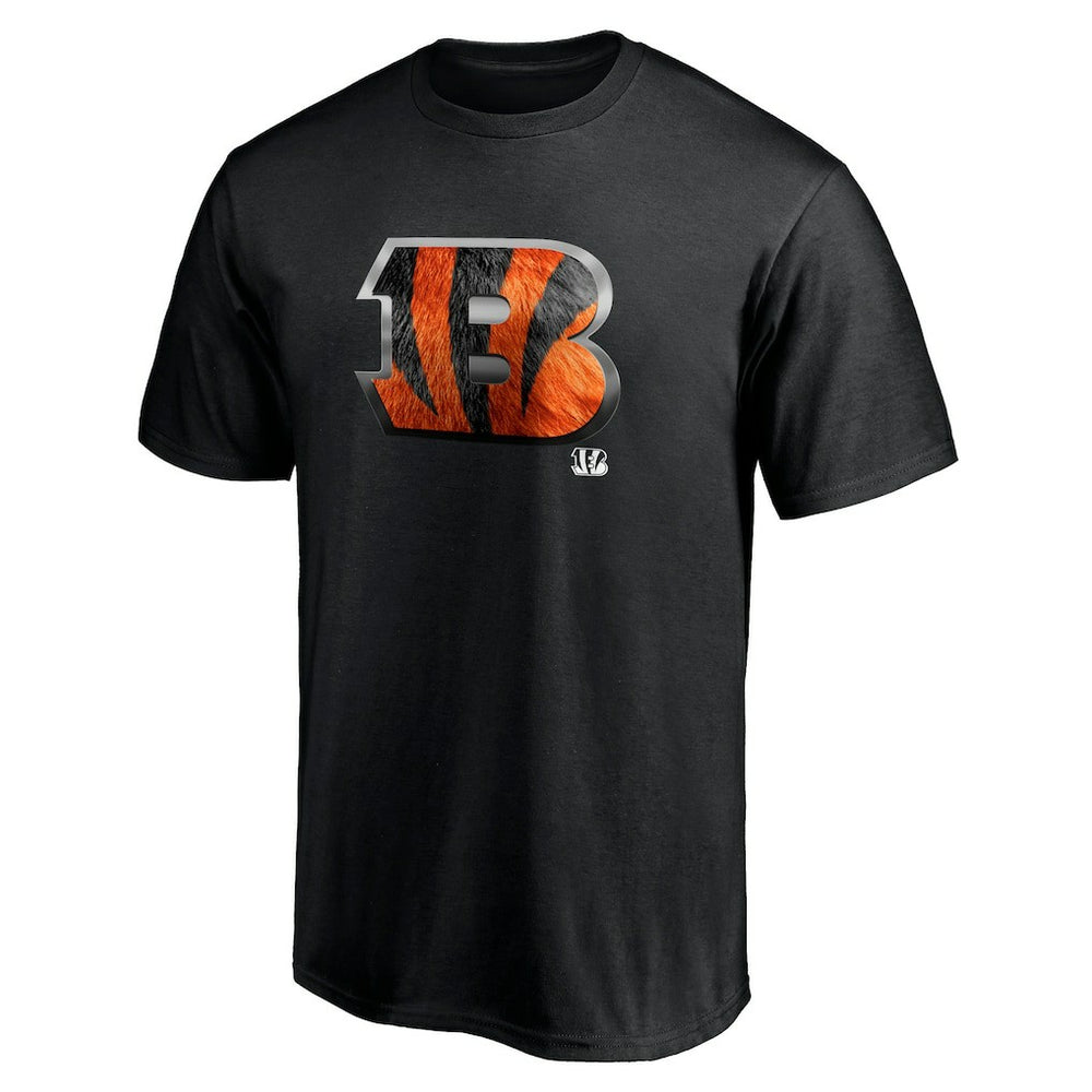 Cincinnati Bengals Midnight Mascot Team Logo T-Shirt Black - NFL