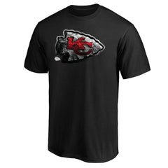 Kansas City Chiefs Midnight Mascot Team Logo T-Shirt Black - NFL