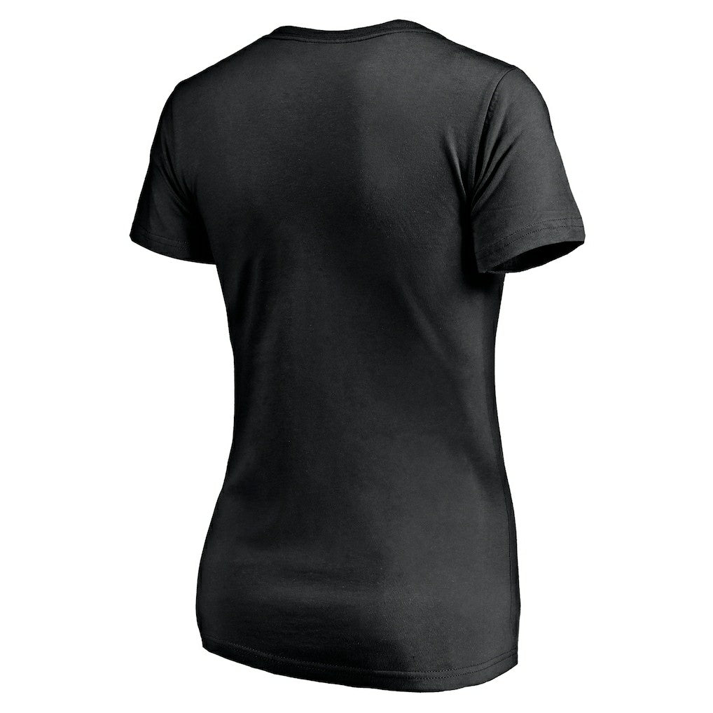 Los Angeles Chargers Women's Midnight Mascot Logo V-Neck T-Shirt Black - NFL