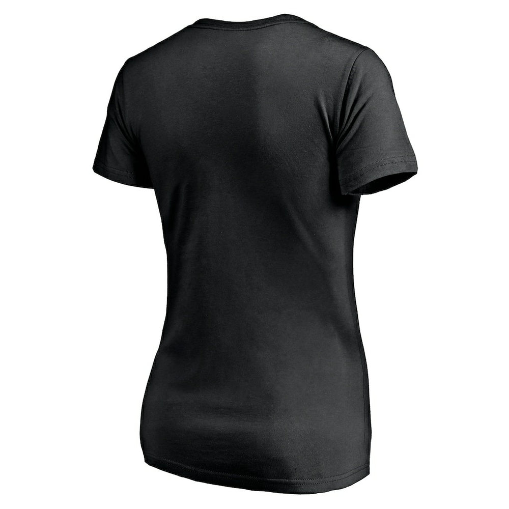 Los Angeles Chargers Women's Midnight Mascot Logo V-Neck T-Shirt Black - NFL