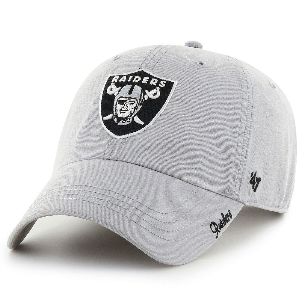 Las Vegas Raiders '47 Women's Miata Clean Up Secondary Adjustable Hat Silver - 47 brand