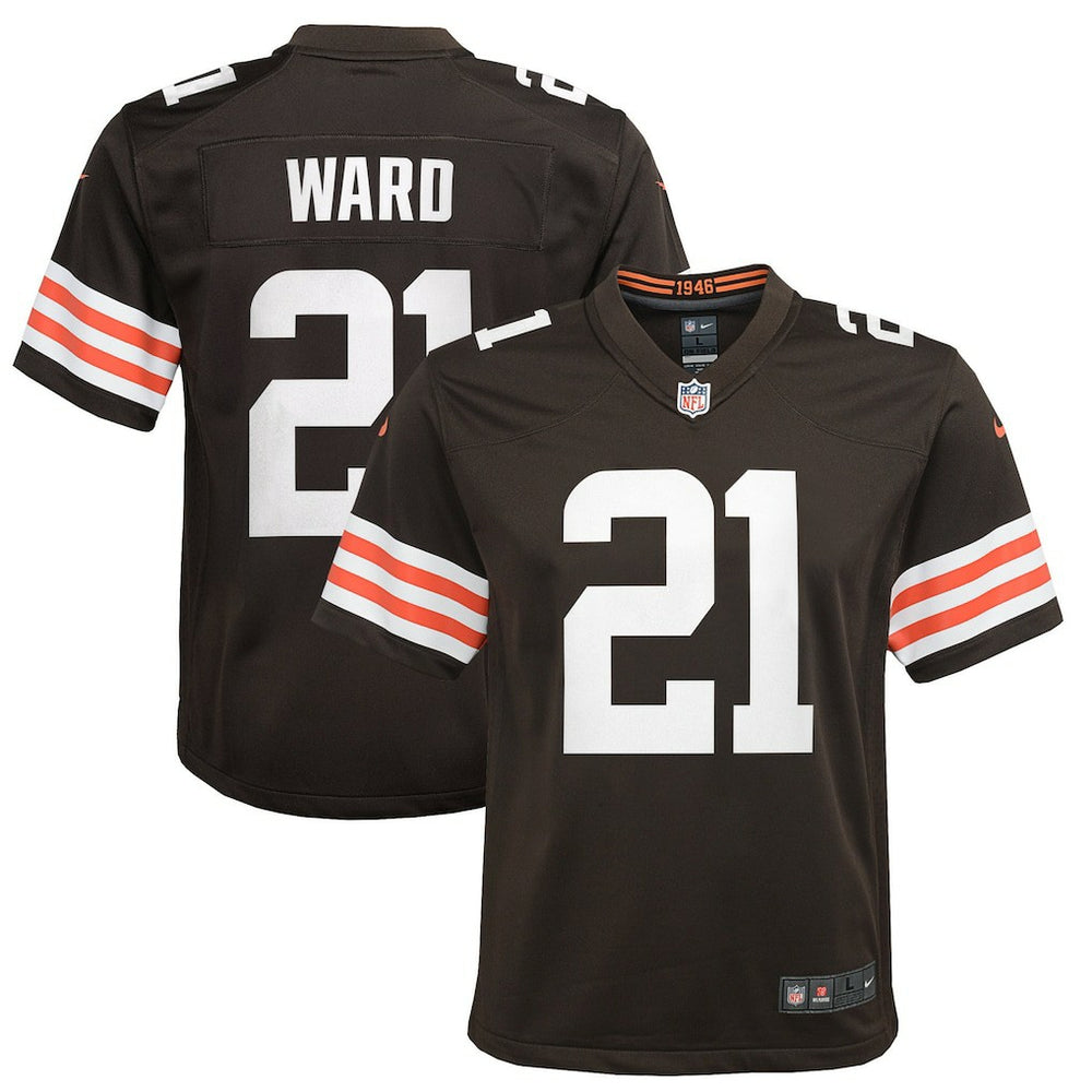 Denzel Ward Cleveland Browns Youth Game Jersey Brown - Nike