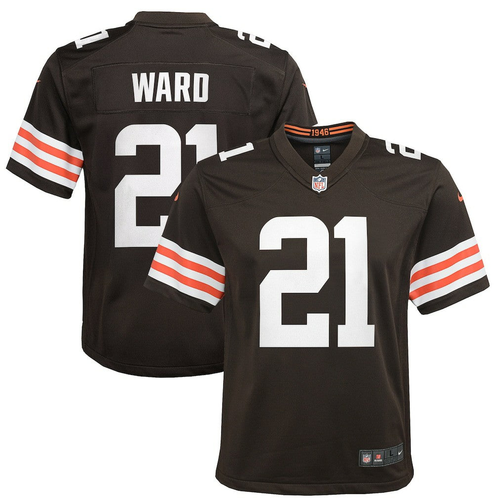 Denzel Ward Cleveland Browns Youth Game Jersey Brown - Nike
