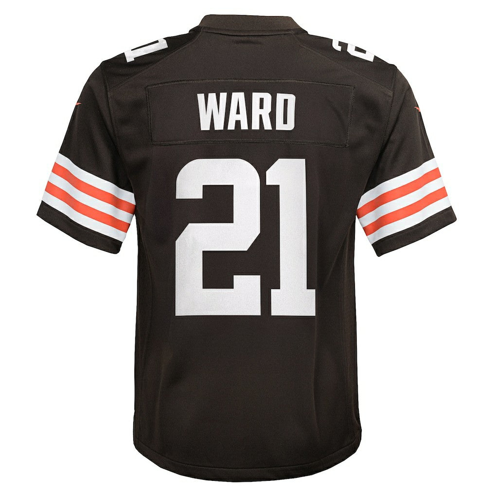 Denzel Ward Cleveland Browns Youth Game Jersey Brown - Nike