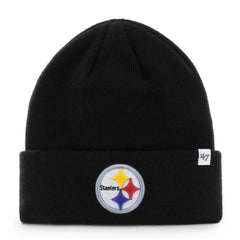 Pittsburgh Steelers '47 Primary Basic Cuffed Knit Hat Black - 47 brand