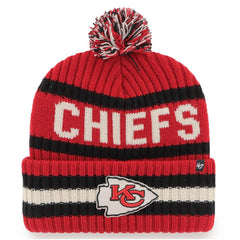 Kansas City Chiefs '47 Bering Cuffed Knit Hat with Pom Red - 47 brand