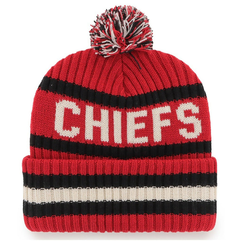 Kansas City Chiefs '47 Bering Cuffed Knit Hat with Pom Red - 47 brand