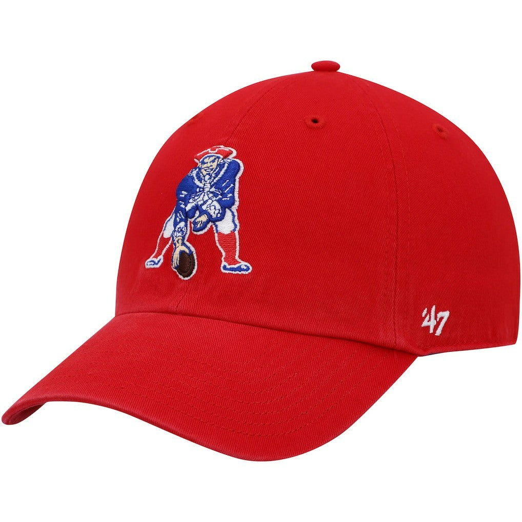 New England Patriots '47 Clean Up Adjustable Hat Red - 47 brand