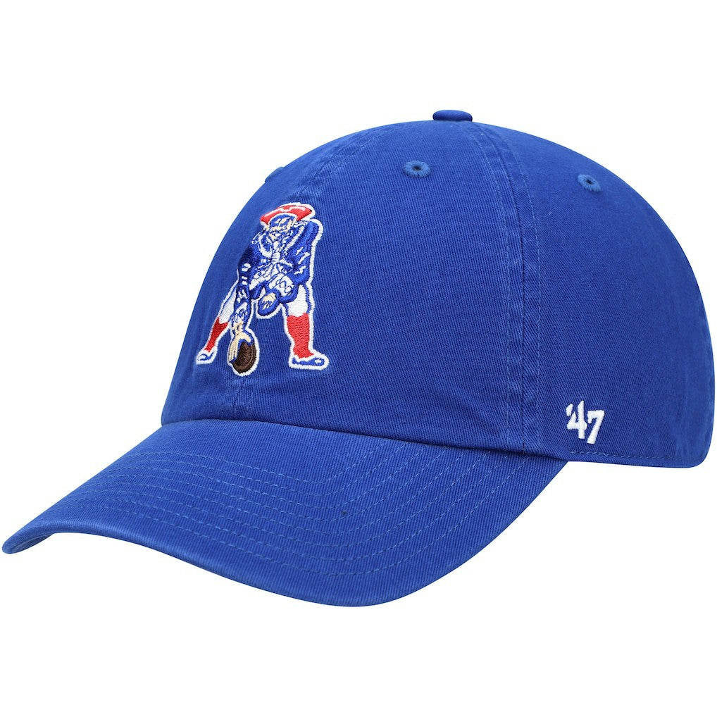 New England Patriots '47 Clean Up Adjustable Hat Royal - 47 brand