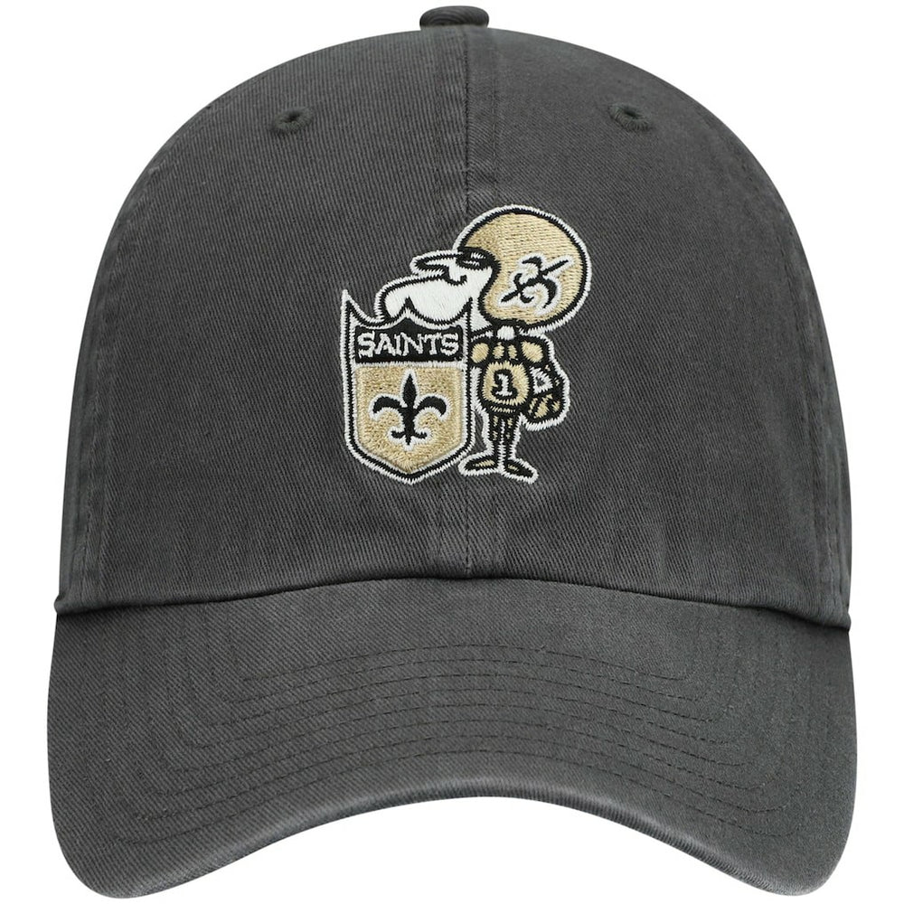 New Orleans Saints '47 Clean Up Adjustable Hat Charcoal - 47 brand