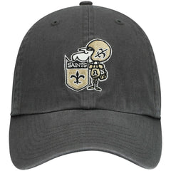 New Orleans Saints '47 Clean Up Adjustable Hat Charcoal - 47 brand