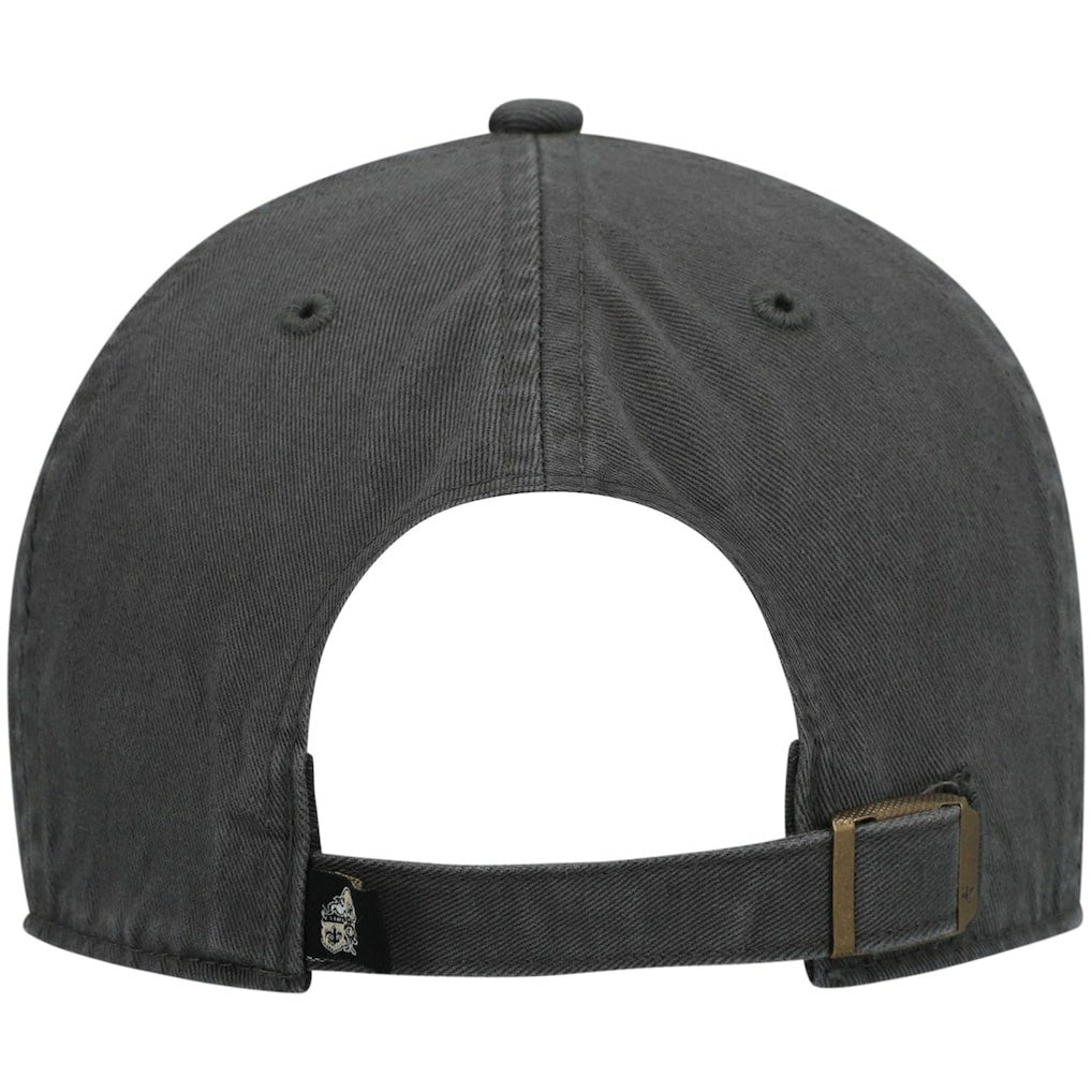 New Orleans Saints '47 Clean Up Adjustable Hat Charcoal - 47 brand
